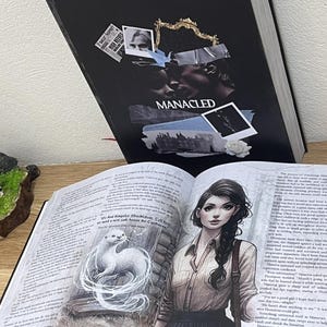 Manacled Hardcover Book binding ,color printing pages. Full Series in One Book. Manacled fanfic printed in color and pictures on every page
