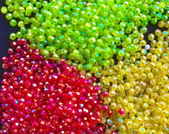 10 grammes 25 gr 50 gr de perles colorées de 6 mm pour décorer des fleurs de bonsaï, bonsaï fait main, mini bonsaï pour la table, matériaux pour faire des décorations