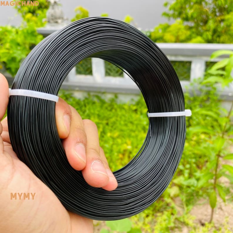 100 grams color aluminum wire . Handmade 1mm diameter aluminum wire. colorful metal wire for DIY project .Anodized aluminum wire black