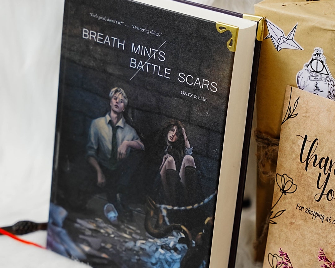 Breath Mints / Battle Scars Book . Hardcover Bookbinding.hardcover