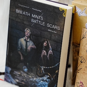 Breath Mints / Battle Scars Book .  Hardcover Bookbinding.Hardcover Collection. Dramione fanfiction