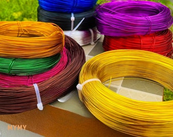 100 grams color aluminum wire . Handmade 1mm diameter aluminum wire. colorful metal wire for DIY project .Anodized aluminum wire