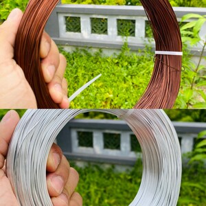 100 grams color aluminum wire . Handmade 1mm diameter aluminum wire. colorful metal wire for DIY project .Anodized aluminum wire image 9