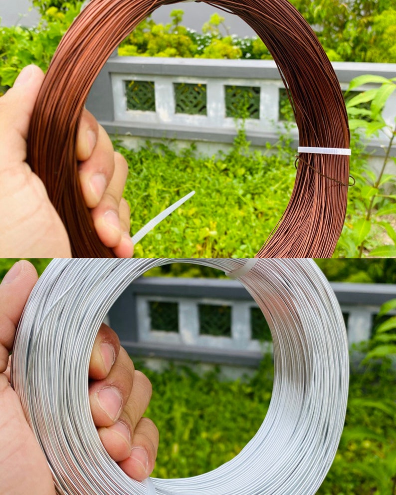 100 grams color aluminum wire . Handmade 1mm diameter aluminum wire. colorful metal wire for DIY project .Anodized aluminum wire image 9