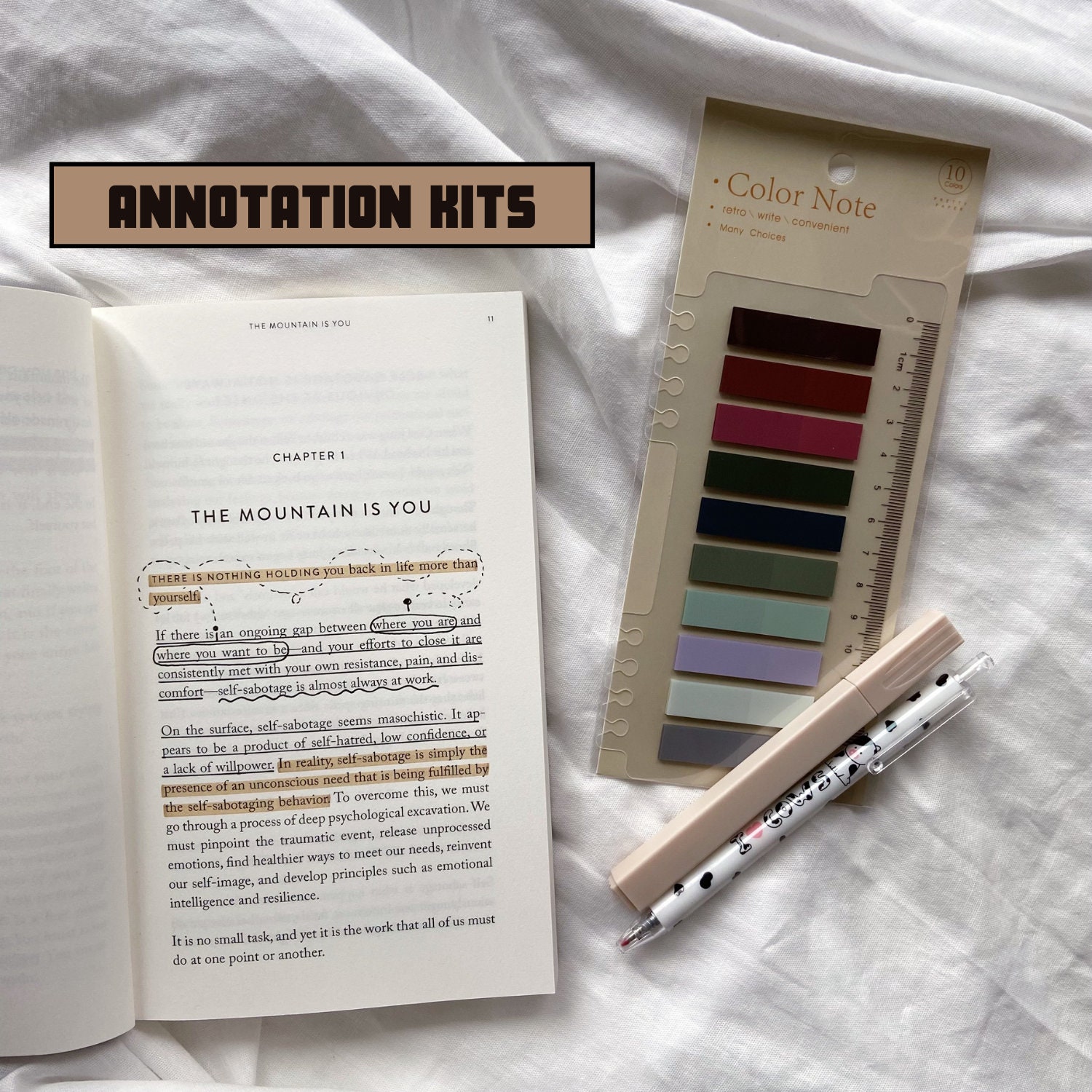 Annotation Companion Notebook 6x9 Inches A5 Chapter, Book Club