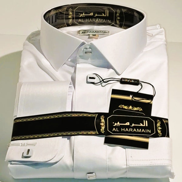 White Qamis for men, luxury muslim, elegant for parties, Eid, weddings - Thoub/Thawb/Jubbah/Qamees/Kamiss