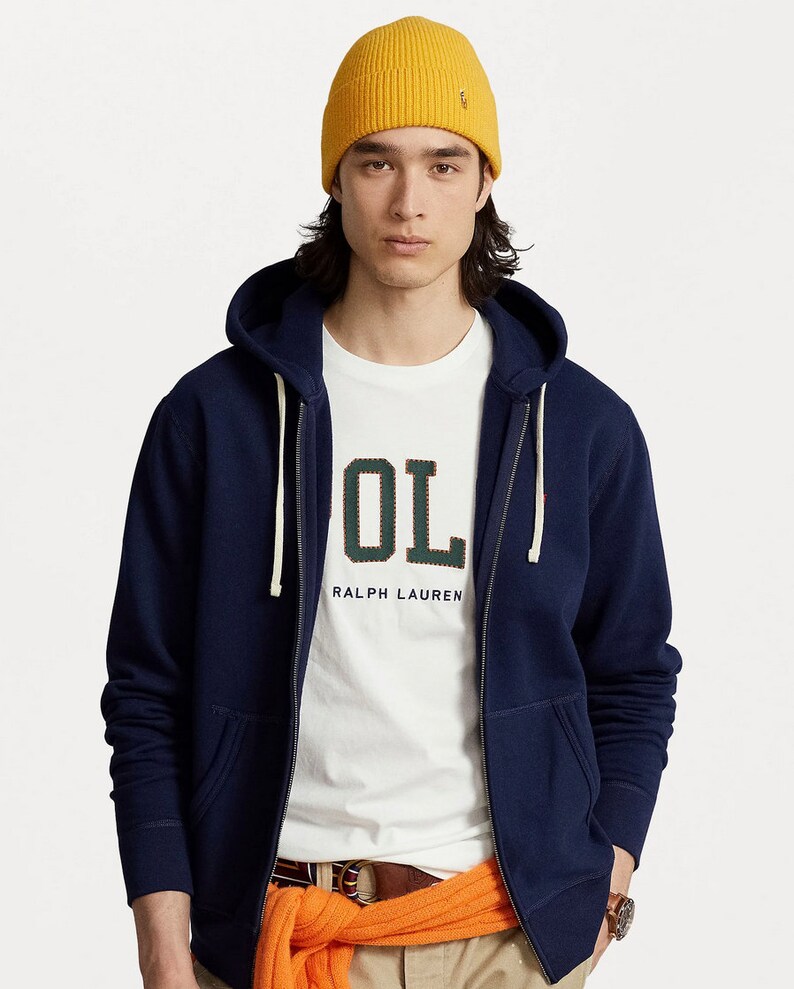 Polo con cappuccio e zip Ralph Lauren immagine 9