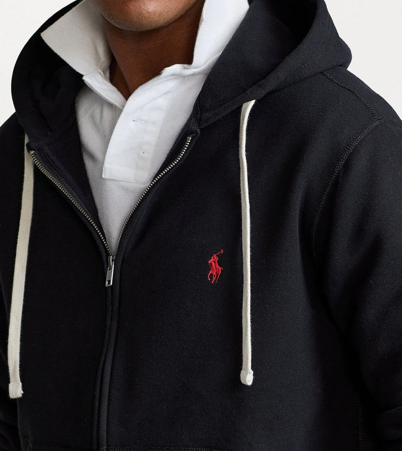 Polo con cappuccio e zip Ralph Lauren immagine 3