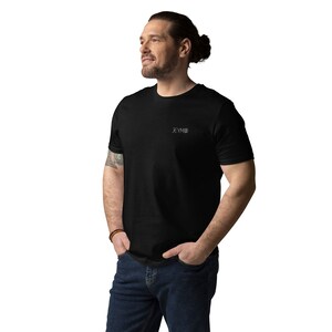 Golden Mandala Black Unisex Organic Cotton T-shirt