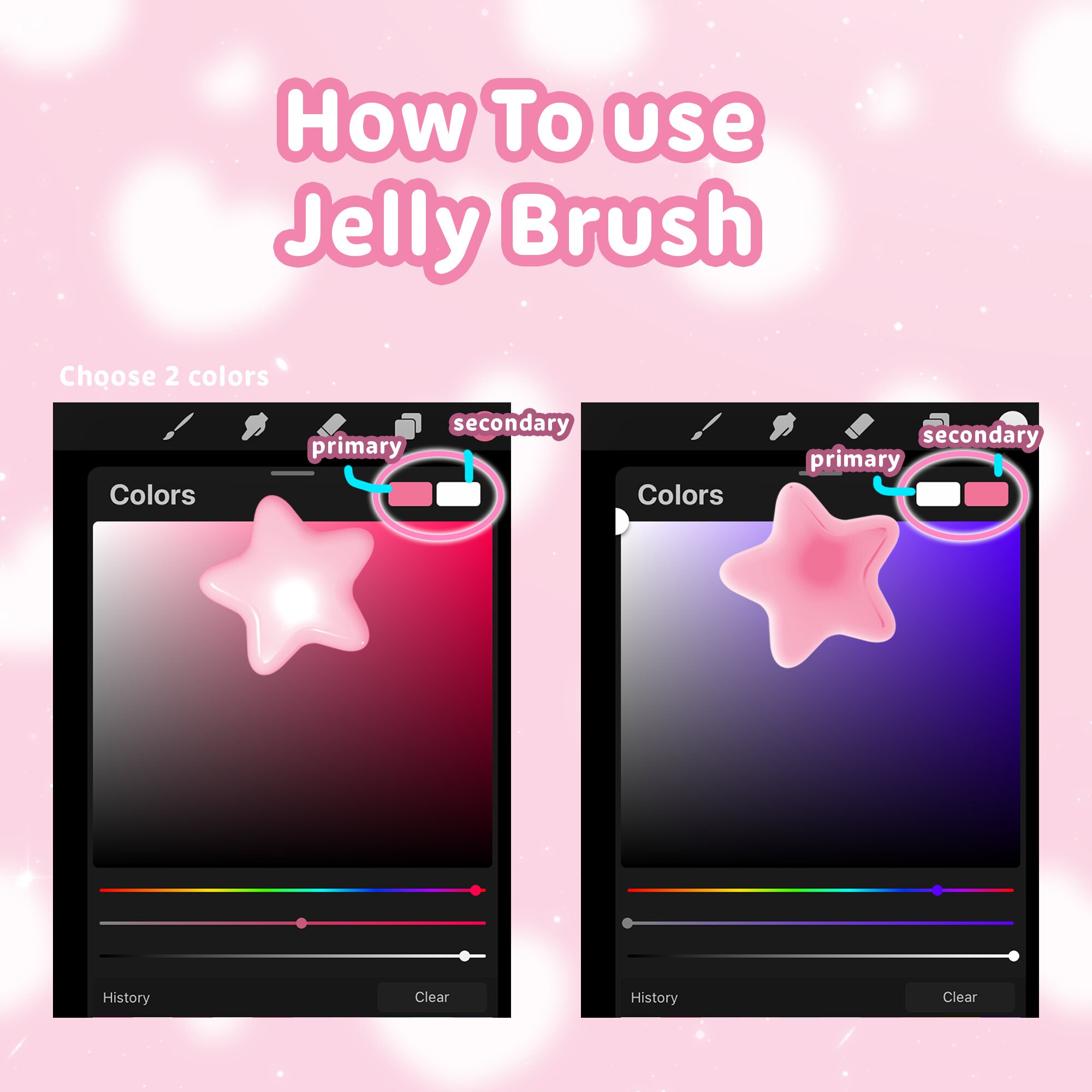 Cute Procreate Jelly Brushes Etsy