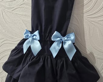 Delantal escolar con volantes hecho a mano - falda escolar - uniforme escolar