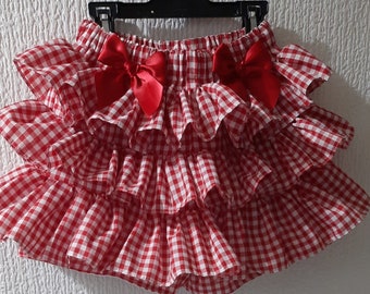 Girls full frill shorts - school uniform - fancy frilly shorts