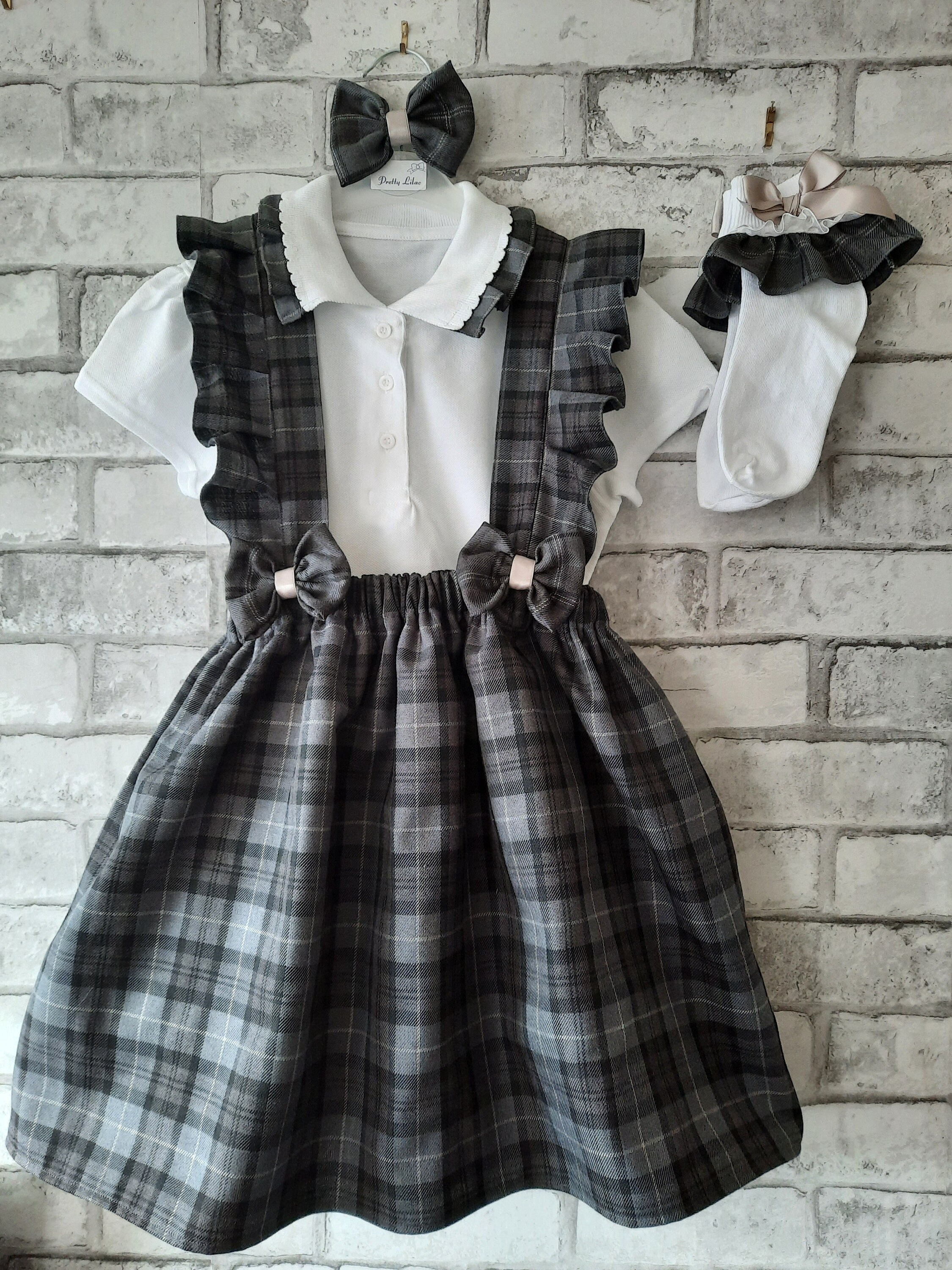 ワンピース Tippi Pinafore Black Denim 2Y Tippi Pinafore Black Denim 2Y