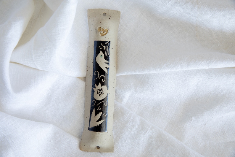 Set of Ceramic Mezuzah | Mezuzah Case | Hand Made Jewish wedding gift | Holiday | New Home |