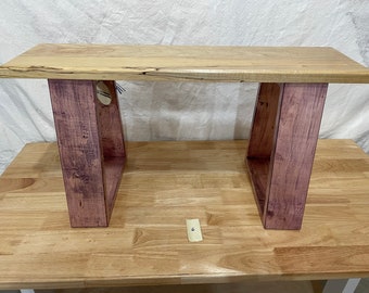 Bench.  Maple Bench.  Painter Bench.  Solid Maple Bench.