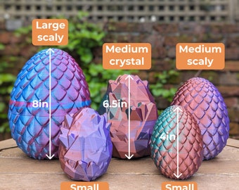 3D Printed Articulated Customised Dragon Egg: Sensory Fidget Toy, Eco-Friendly PLA, Personalised Christmas Gift