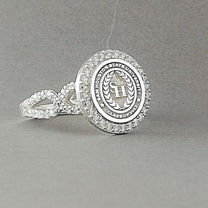 College Ring,Woman Stone Ring,University Ring,Class Ring,Graduation Ring,Mothers Day Ring,Signet Silver Ring,Valentines Ring,Wedding Ring
