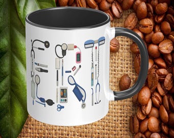 Emergency Room Technician Medical Tool Coffee Mug, 11oz or 15oz Ceramic Coffee Mug ERT Appreciation Gift