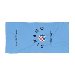 Reserved for Dinamo Zagreb Fans Croatia Beach Towel