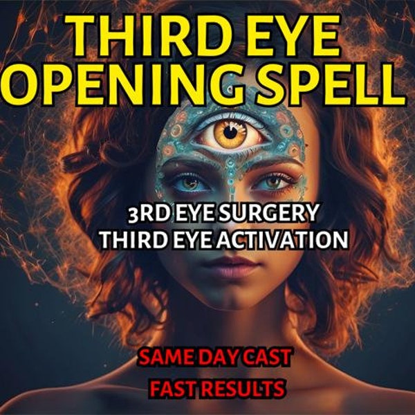 Powerful THIRD EYE SURGERY Spell unleash Hidden abilities with Third Eye Activation 3rd eye opening Spell Same Day Casting Fast Results