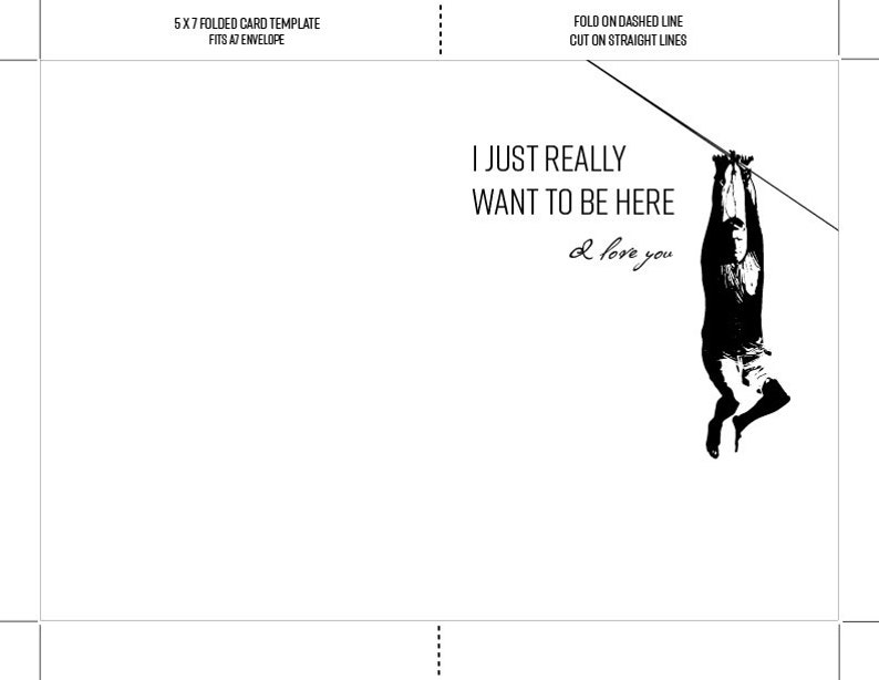 Printable Zipline I Think You Should Leave Greeting Card, Printable