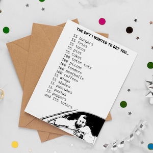 Tarjeta de felicitación imprimible "55 hamburguesas" Creo que deberías irte, tarjeta imprimible, tarjeta de 5 x 7, tarjeta de 6 x 4, creo que deberías irte, regalo