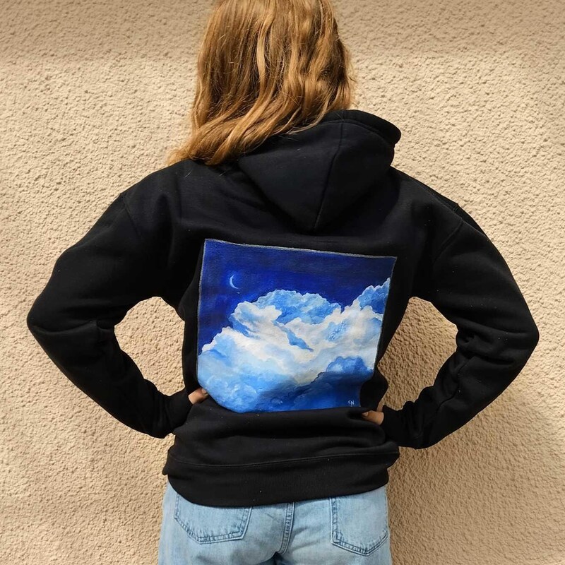 Painted Print Sweatshirt