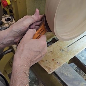 Handheld Sander for Lathe Woodworkers, Handmade Lathe Tool, Sanding Accessory, Crafting Gift, Tool for Wood Turning, Woodworker Gift, Crafts