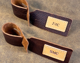 Personalized Leather Luggage Tags for Travel Suitcase Tags Custom Luggage Tags Suitcase Tags for Men Tags for Women Accessories