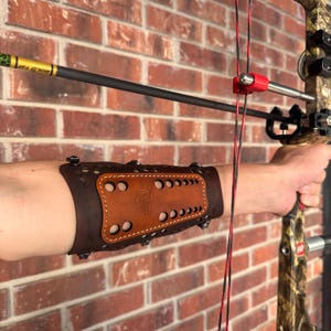Arm Guard, Archery arm guard, traditional arm guard, leather archery arm guard, arm protector, arm cuff, forearm guard, archery accessories