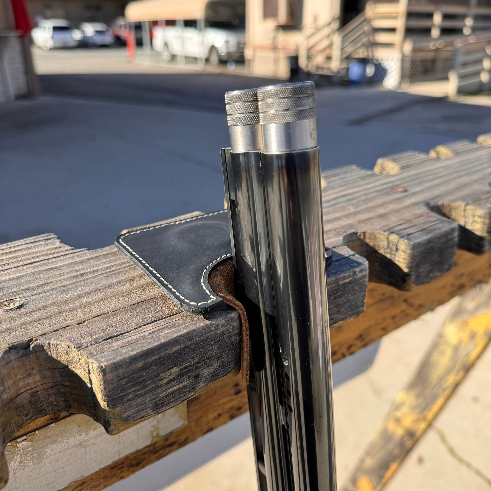 Rib Rest, Barrel Pad, Gun Rest, Leather Gun Barrel Protector