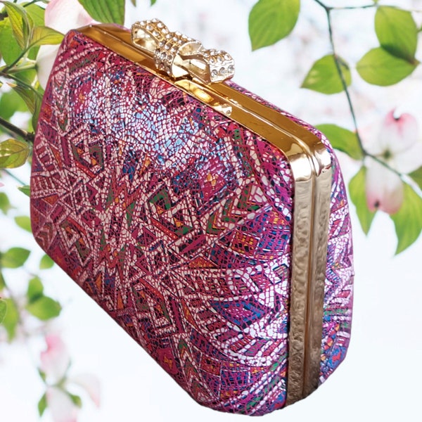 Mosaic Wristlet Clutch Bag main image 0