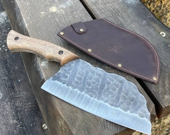 Serbian knife of  5 millimeters, meat cleaver, bone cleaver, Serbian knife.