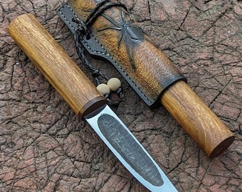 Handmade Yakut Hunting Knife, Forged X12MF Steel, Walnut Handle