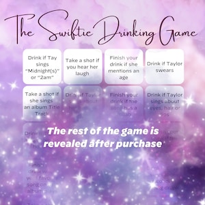 The Swiftie Drinking Game