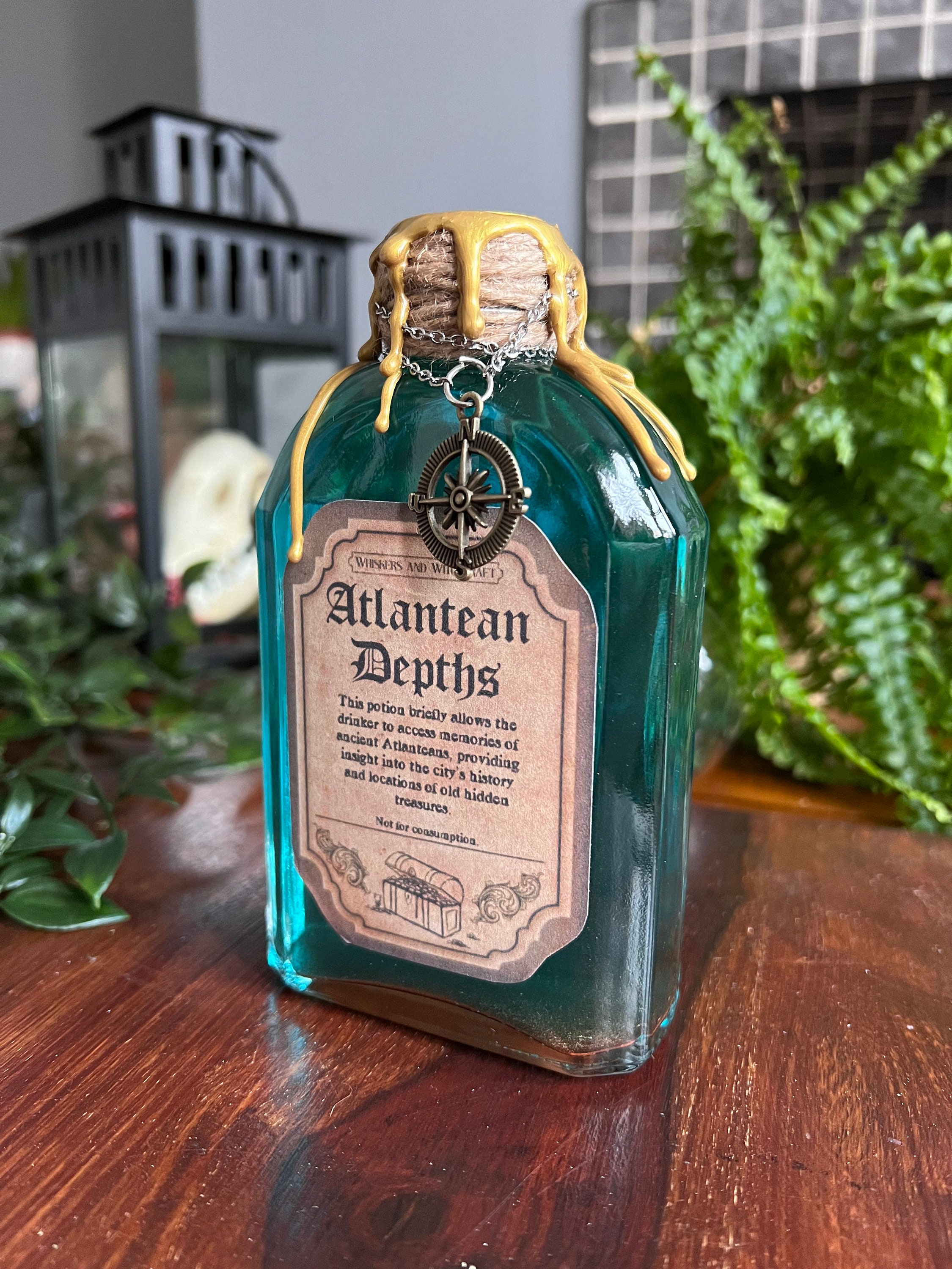 Atlantean Depths Colour Changing Potion, Fantasy Prop, Magical