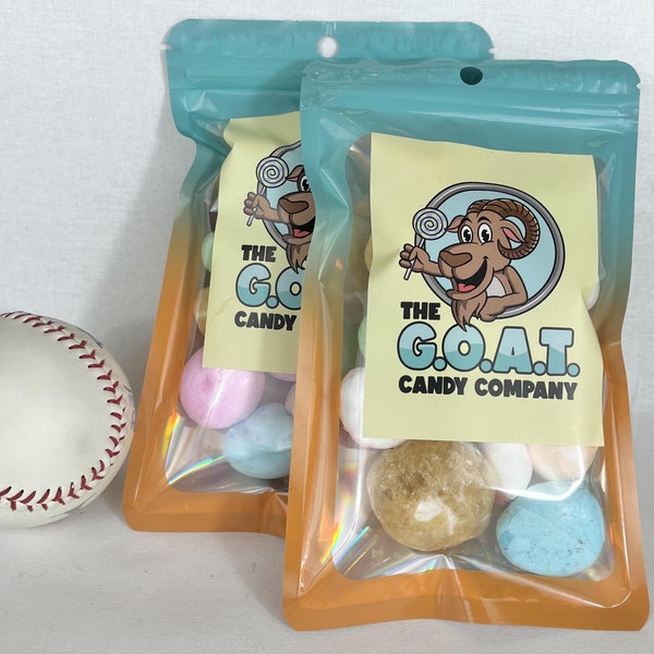 Freeze Dried Candy No-Water Taffy Freeze Dried Salt Water Taffy, Goat Candy Company