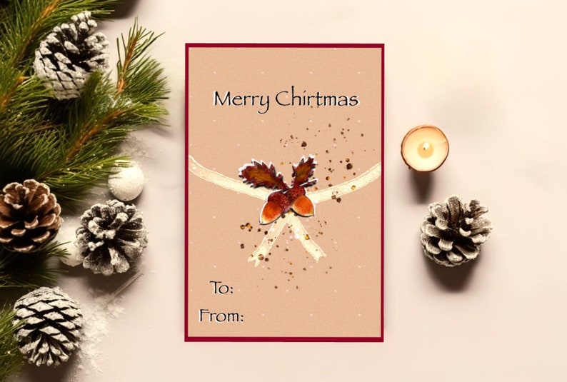 DIGITAL Christmas Cards Printable Christmas Cards Download Printable