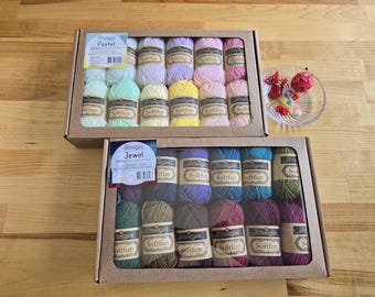 Colour Pack - Scheepjes SOFTFUN Minis 12 of 20g, #3 DK light worsted Cotton-Acrylic Yarn, Doll Making, Amigurumi