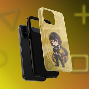 Chibi Zhongli Phone Case - Compatible with iPhones - Limited Edition Genshin Fan Made Phone Cover