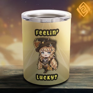 Chibi Navia Tumbler - Limited Edition Fan Made Genshin Drinkware - Gift Idea for Gamers