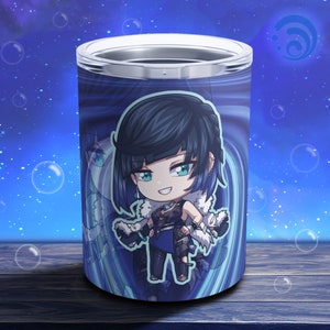 Chibi Yelan Tumbler - Limited Edition Genshin Fan Made Drinkware