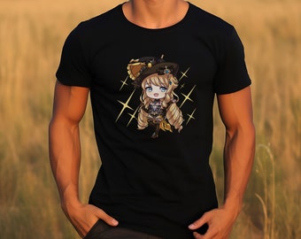 Chemise Chibi Navia - T-shirt Genshin fabriqué par des fans en édition limitée - Idée cadeau pour gamer