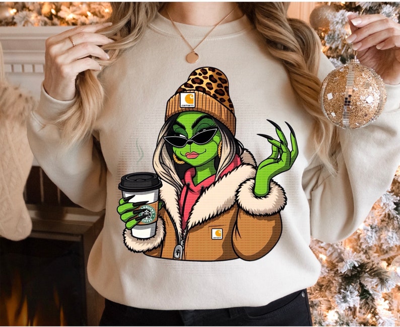 Archivo png Boujee grinch grinch rosa grinchmas - Etsy México