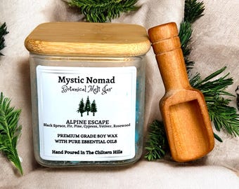 Alpine Escape Wax Melts Aromatherapie Essentiële olie den Vuren Geur Ontspanning en stress