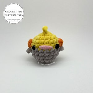 Pattern- Crochet cockatiel pattern | Crochet bird pattern | Crochet chubbies pattern