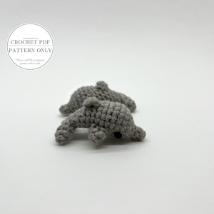 Pattern- Crochet dolphin keychain pattern | Crochet sea animal pattern