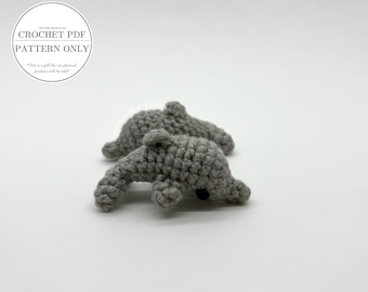 Pattern- Crochet dolphin keychain pattern | Crochet sea animal pattern