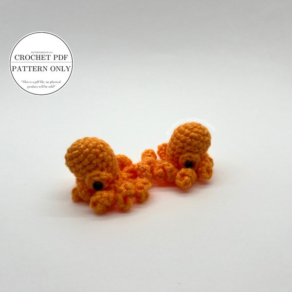 Pattern- Crochet octopus keychain pattern | Crochet sea animal pattern