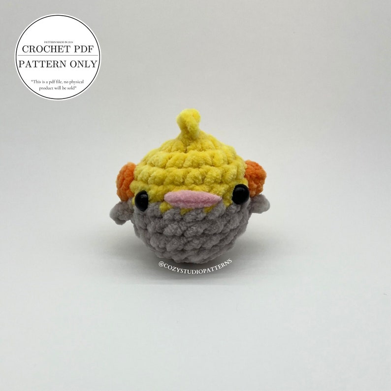 Pattern- Crochet Cockatiel Pattern | Crochet Bird Pattern | Crochet ...